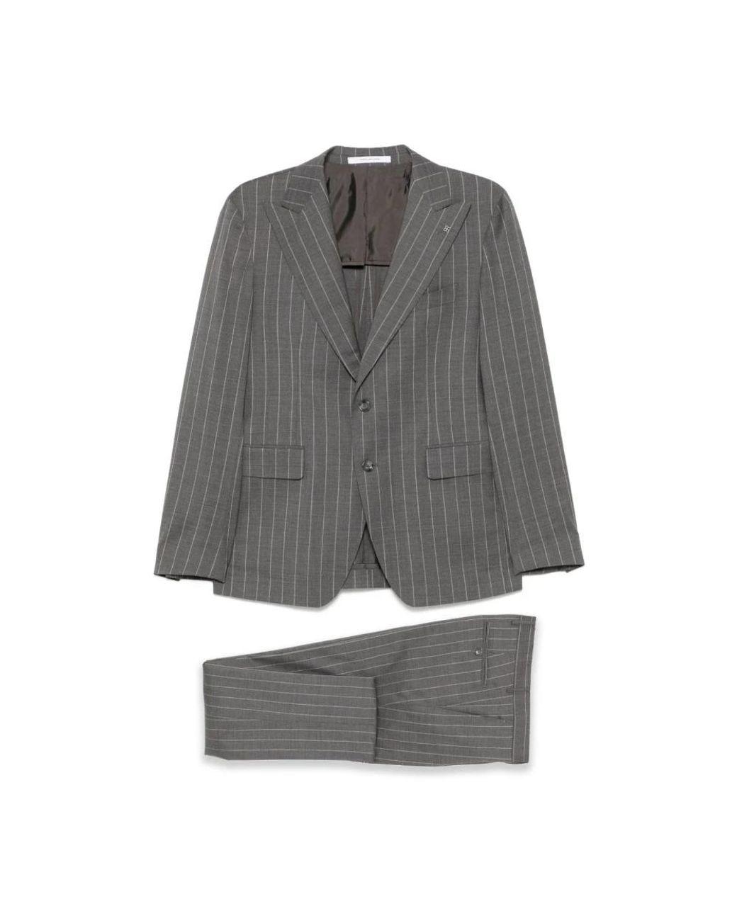 Tagliatore Pinstripe Suit in het Gray voor heren