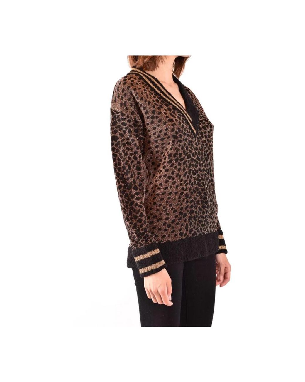 Pinko Black V-Neck Knitwear