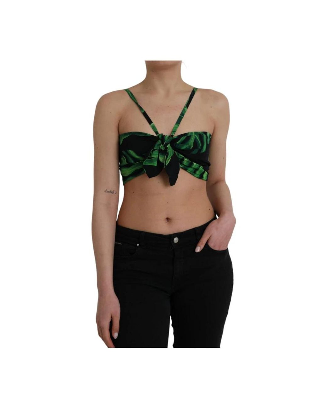Dolce & Gabbana Green Sleeveless Tops