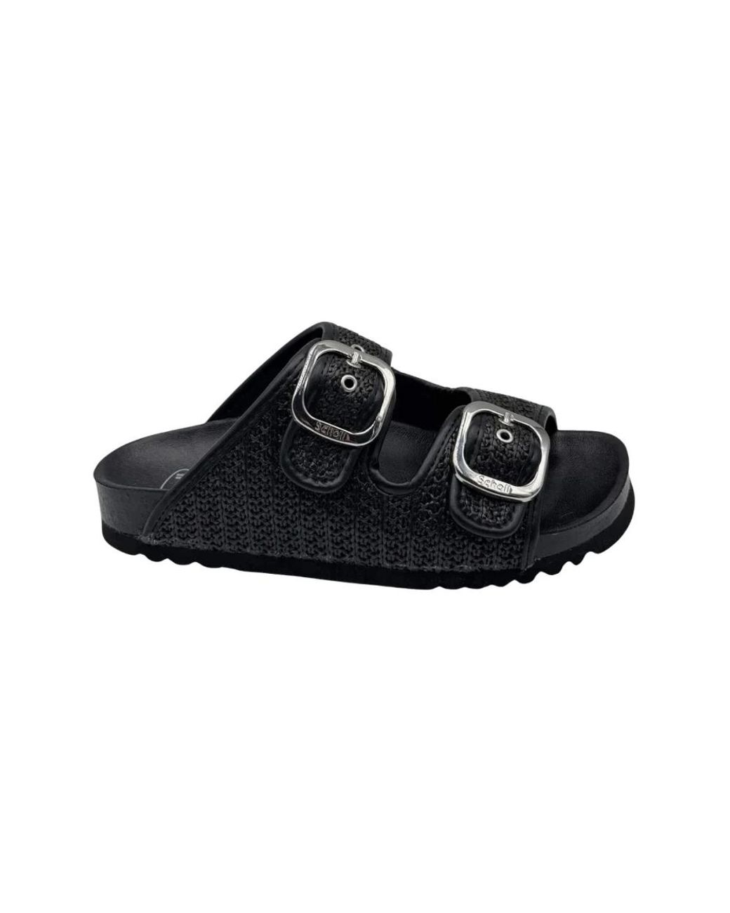 Scholl Black Noelle Slider