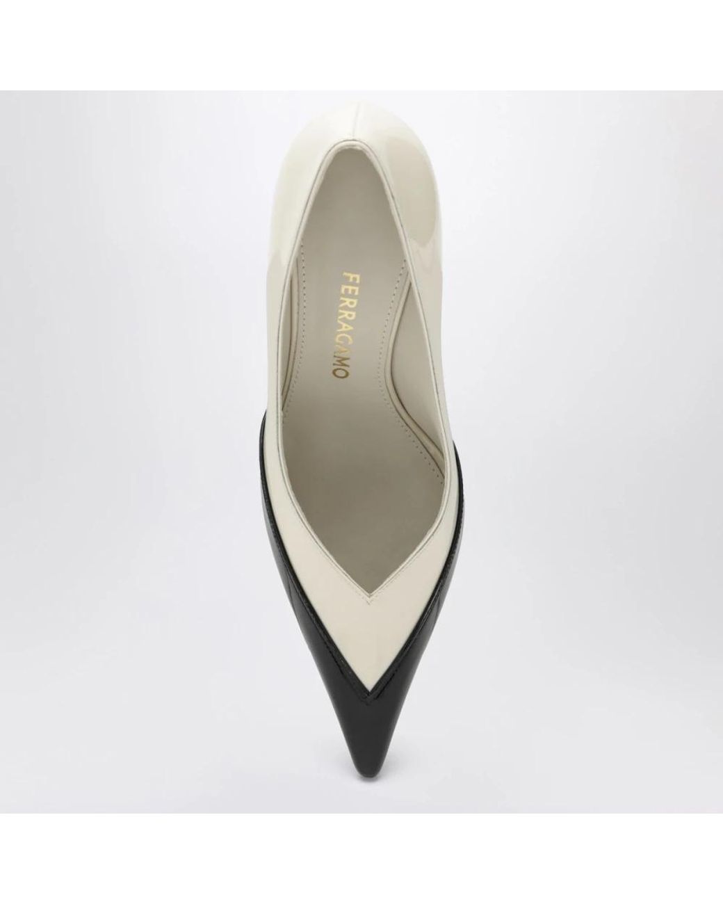Ferragamo White Pumps