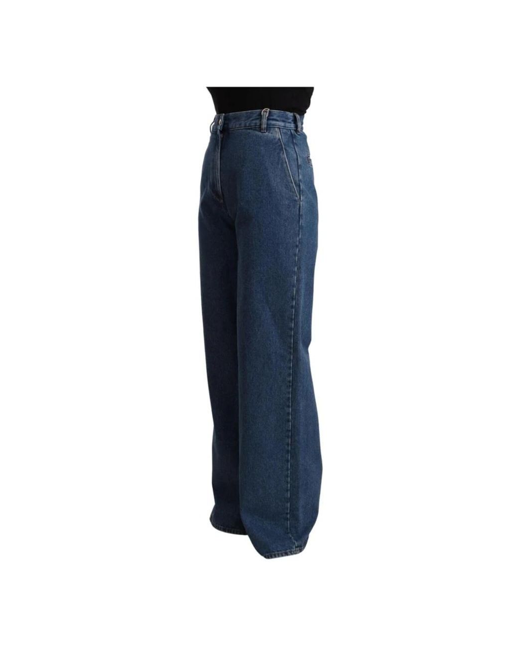 Gcds Blue Loose Fit Jeans