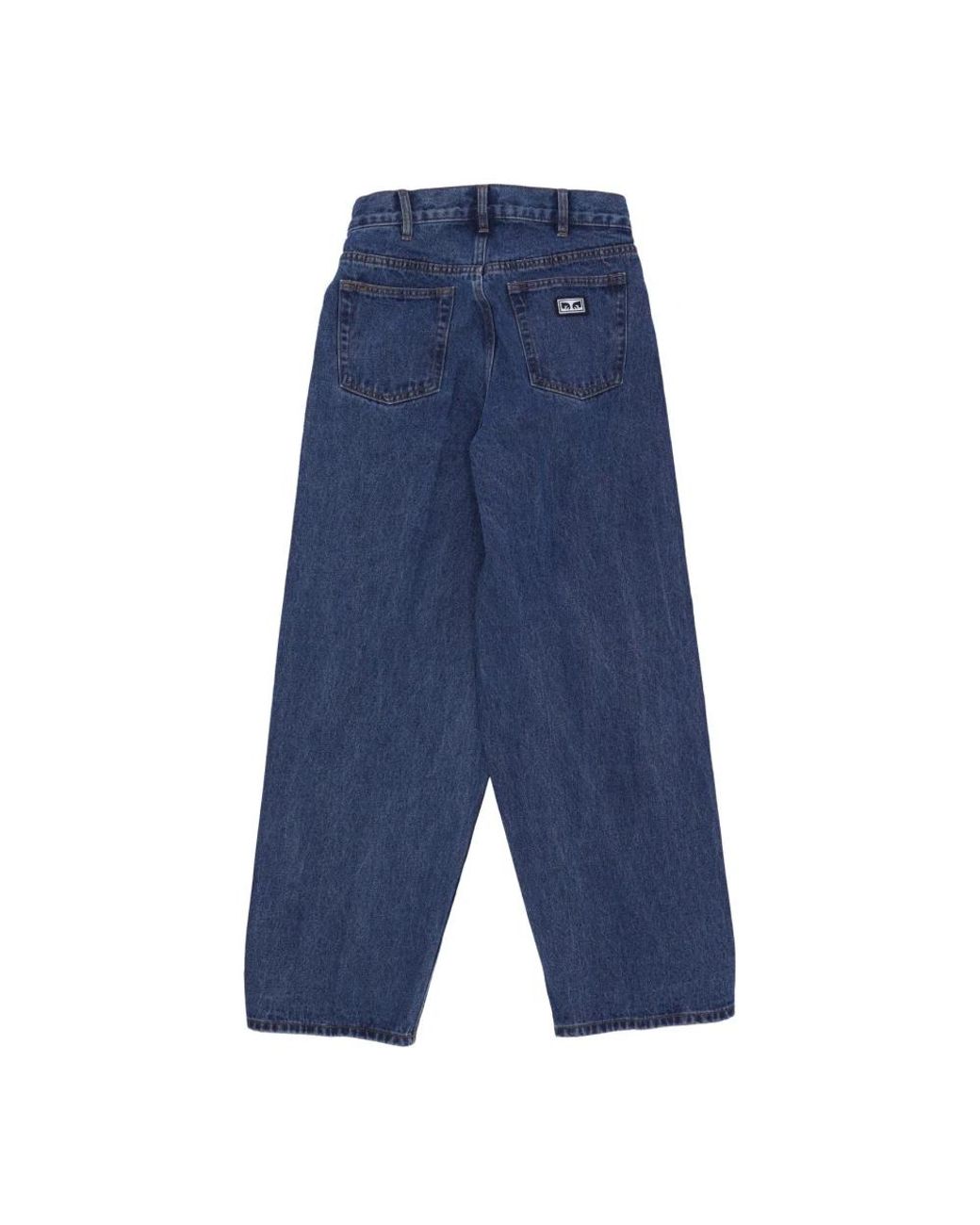 Obey Blue Loose Fit Jeans for men