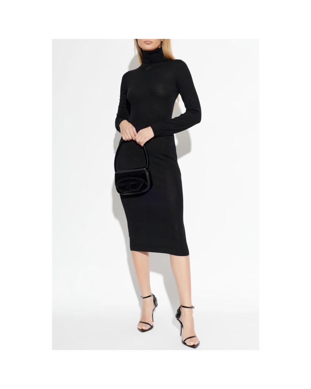 DIESEL Black Knitted Dresses