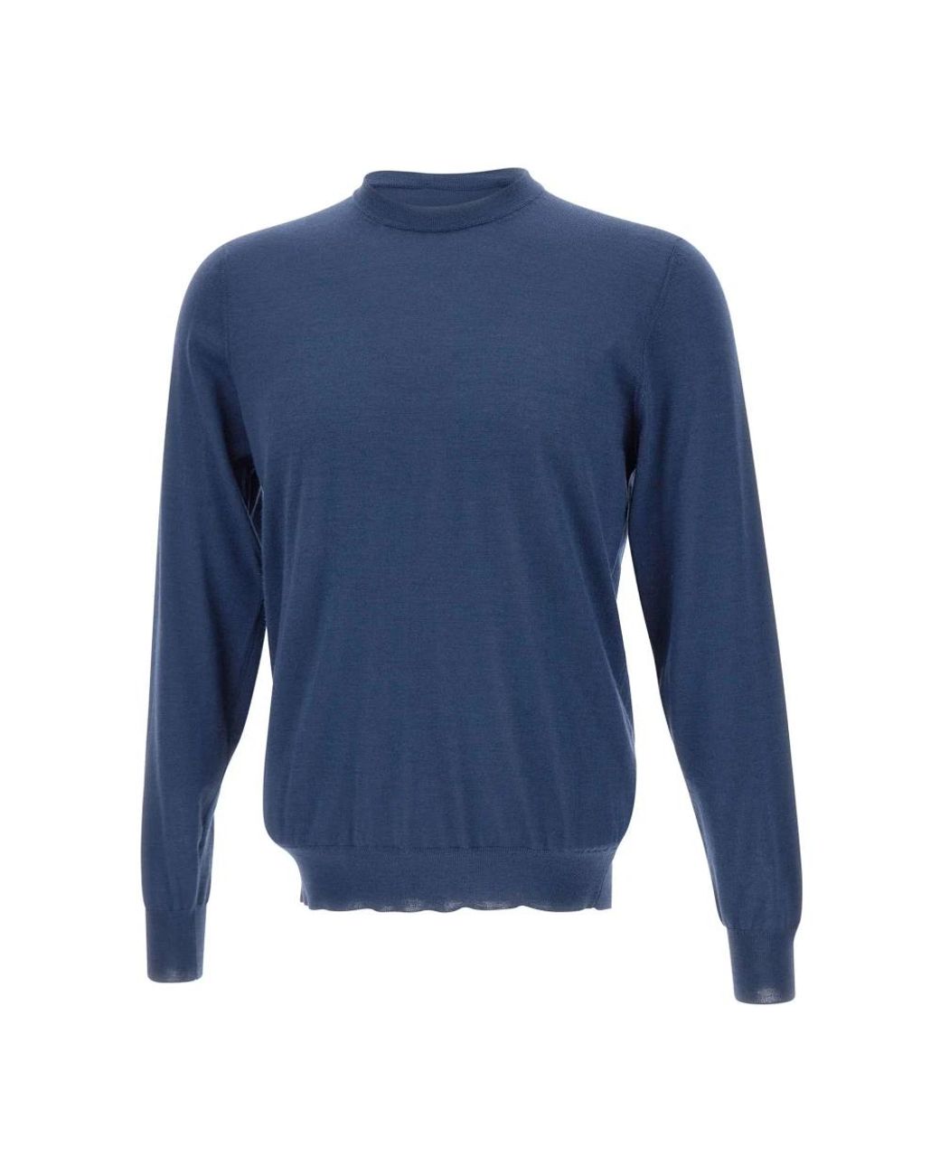 FILIPPO DE LAURENTIIS Blue Round-Neck Knitwear for men