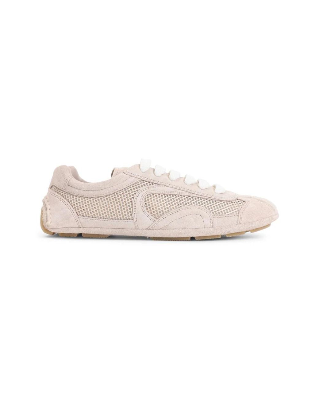 Prada Schoenen ,Suède Montecarlo Re-Edition 2005 Sneakers Van Suède En Mesh in het Pink
