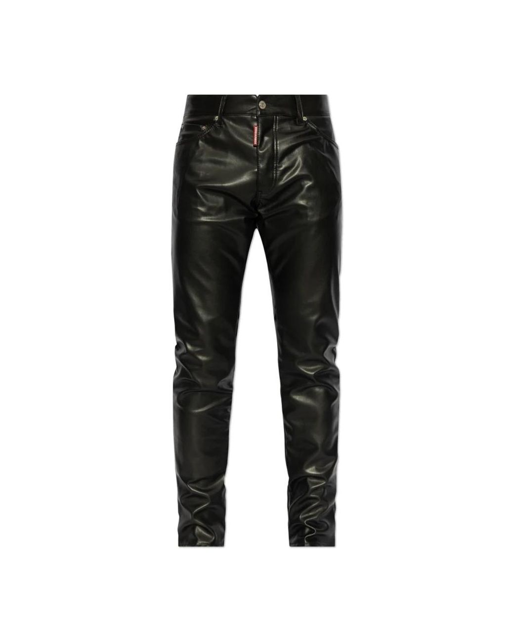 DSquared² Kunstlederhose in Black für Herren
