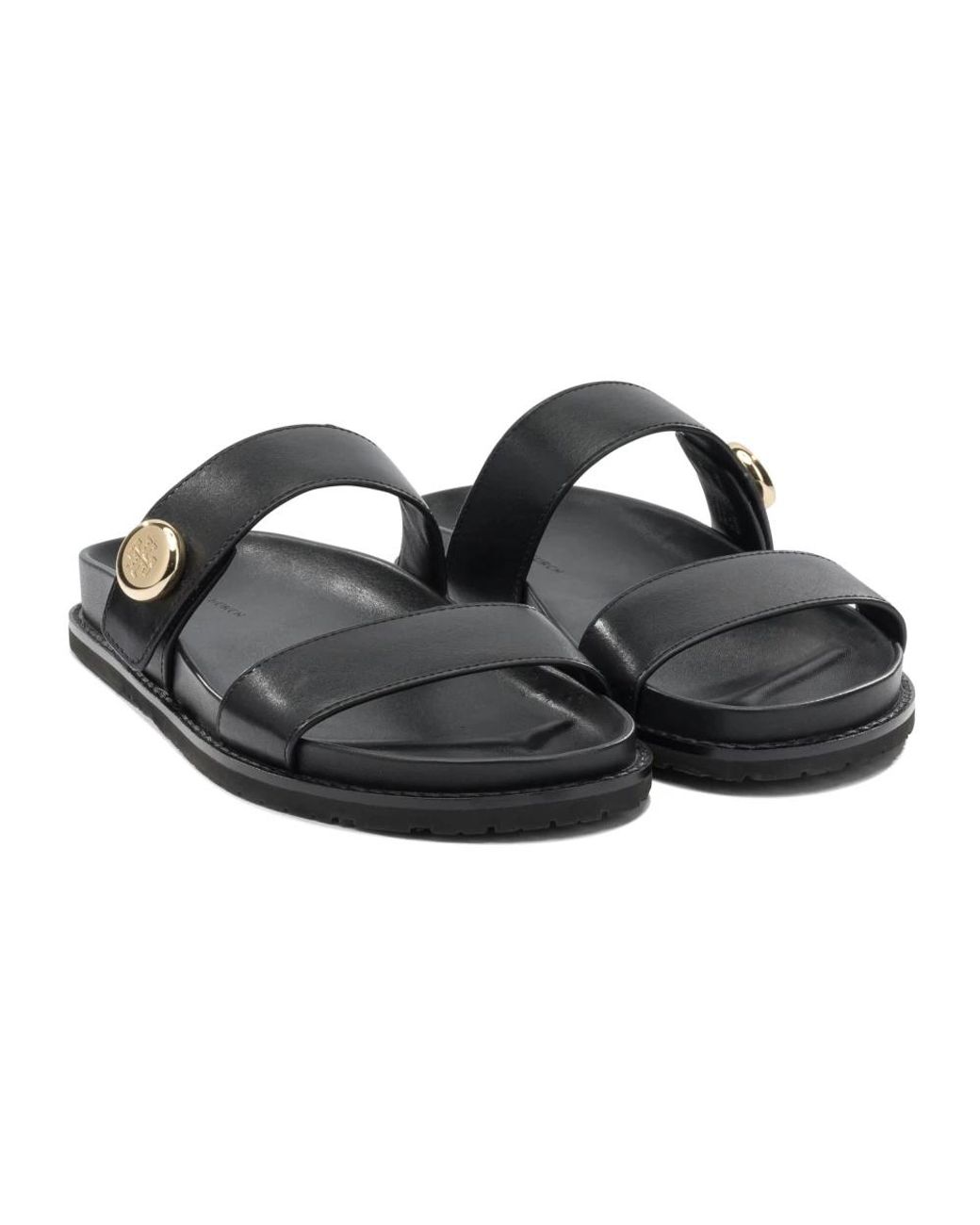 Sliders Tory Burch en coloris Black