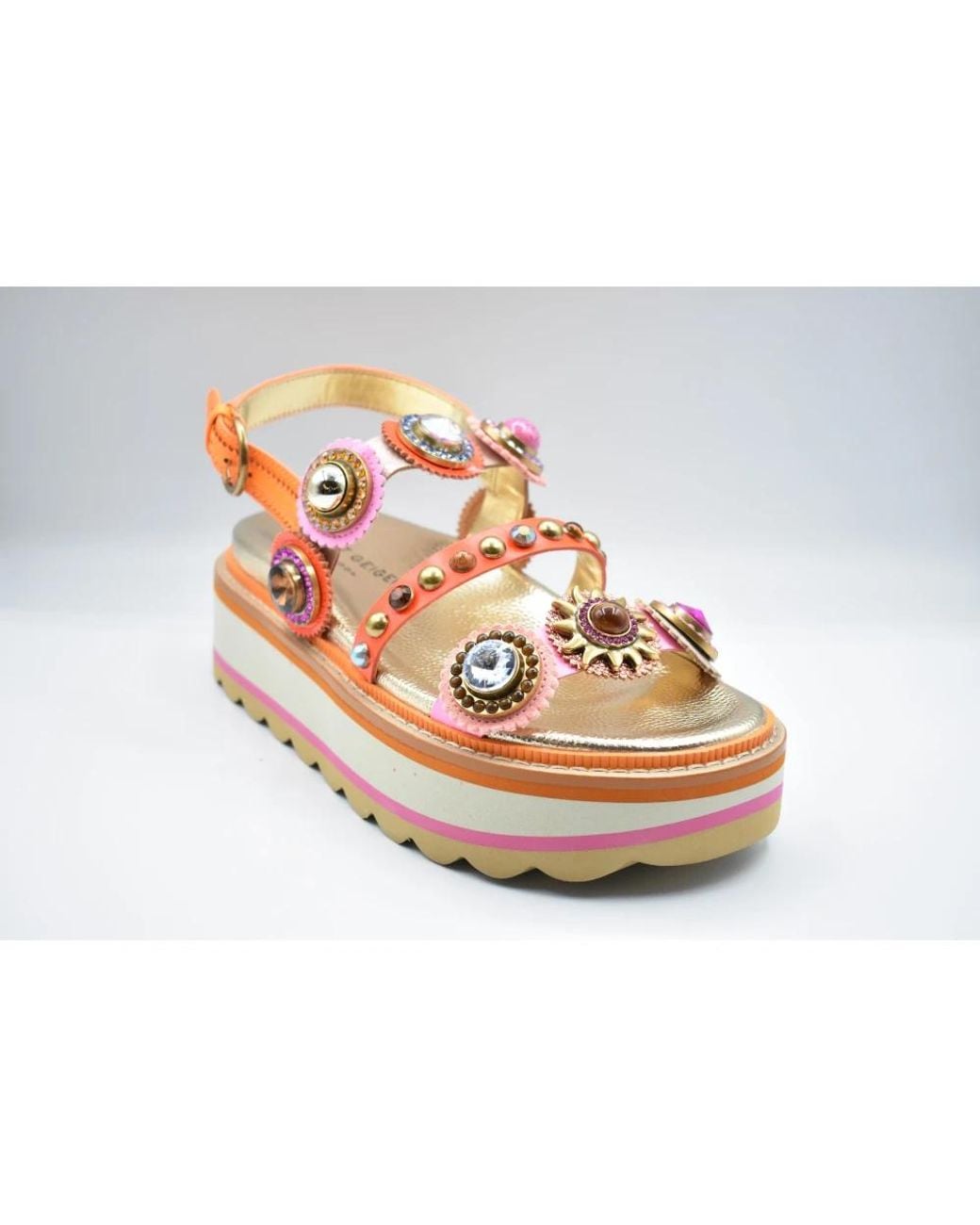 Kurt Geiger Orange Wedges