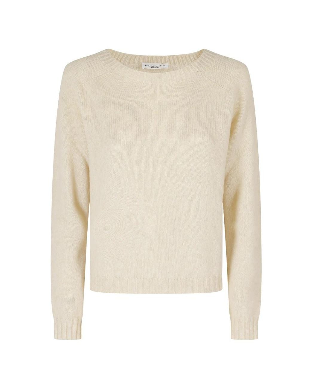 Roberto Collina White Round-Neck Knitwear