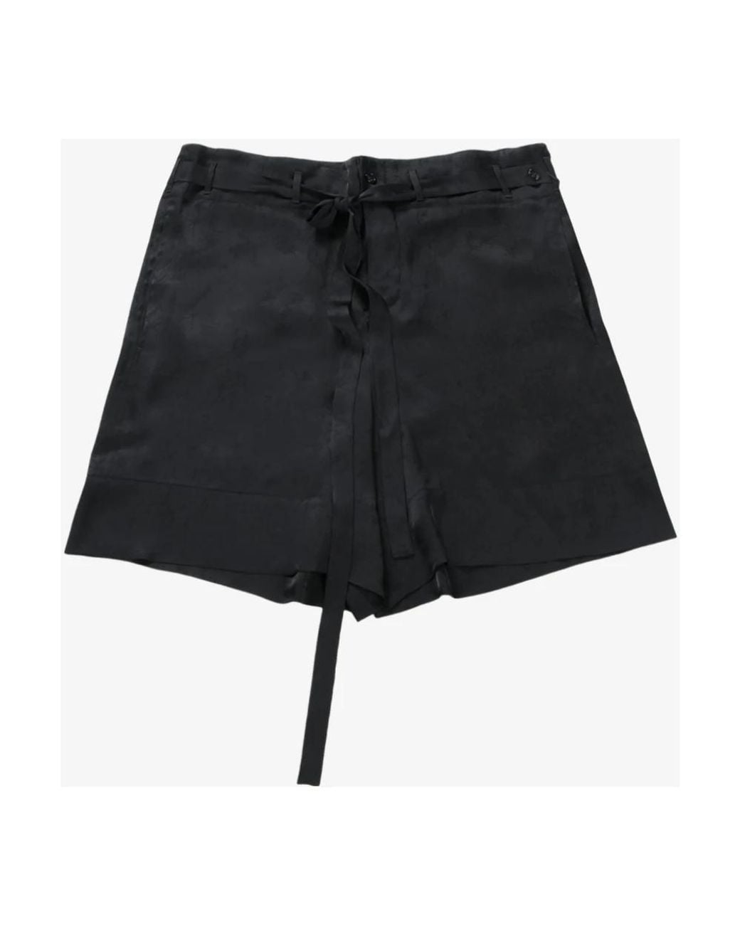 Ann Demeulemeester Black Short Shorts