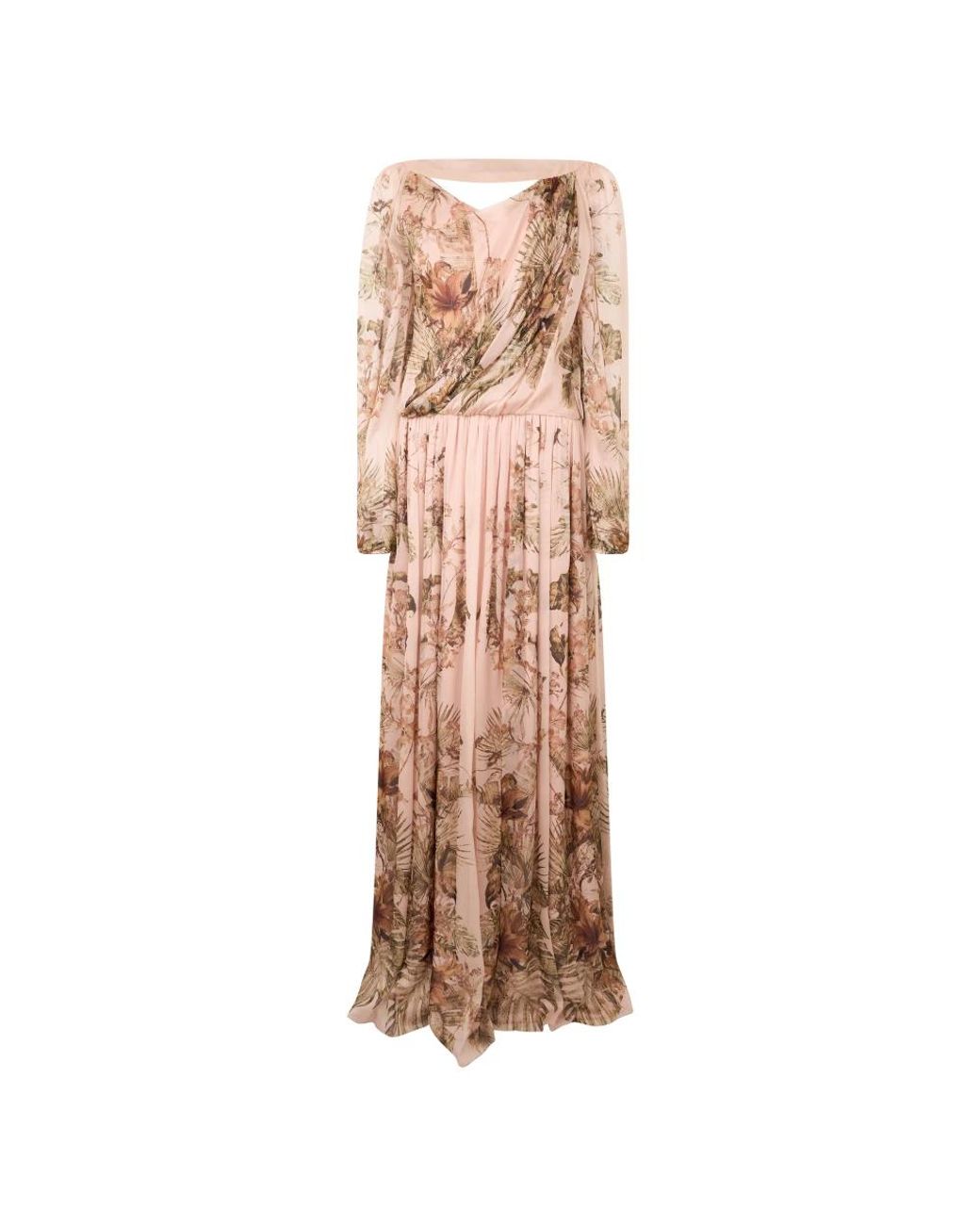 Alberta Ferretti Natural Maxi Dresses
