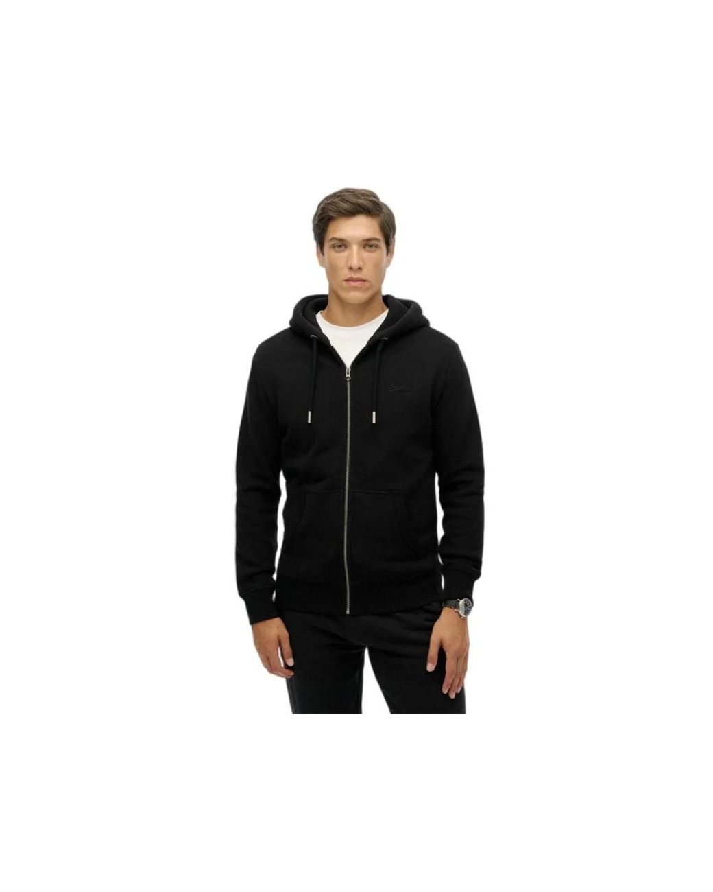 Zip-Throughs Superdry pour homme en coloris Black