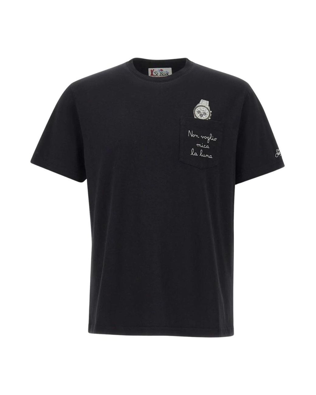 Mc2 Saint Barth Connor T-Shirt in het Black voor heren