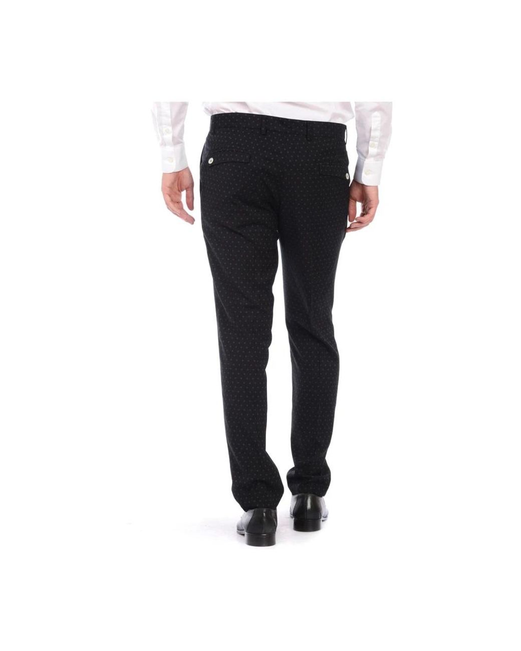 Daniele Alessandrini Black Suit Trousers for men