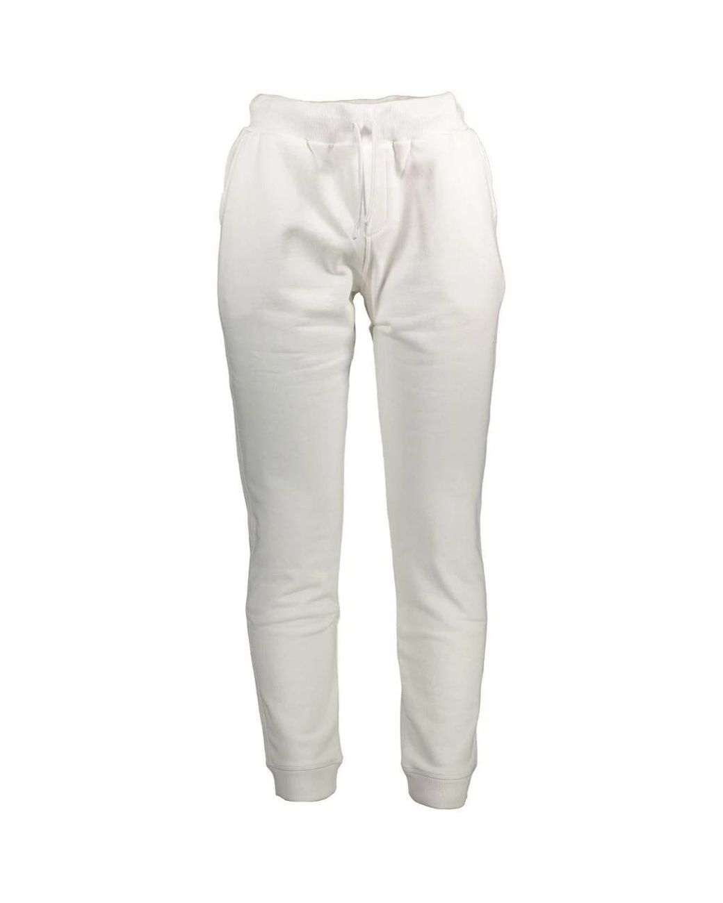 North Sails Broeken ,Wit ,Katoen Witte Katoenen Sportbroek Met Elastische Taille in het Gray voor heren