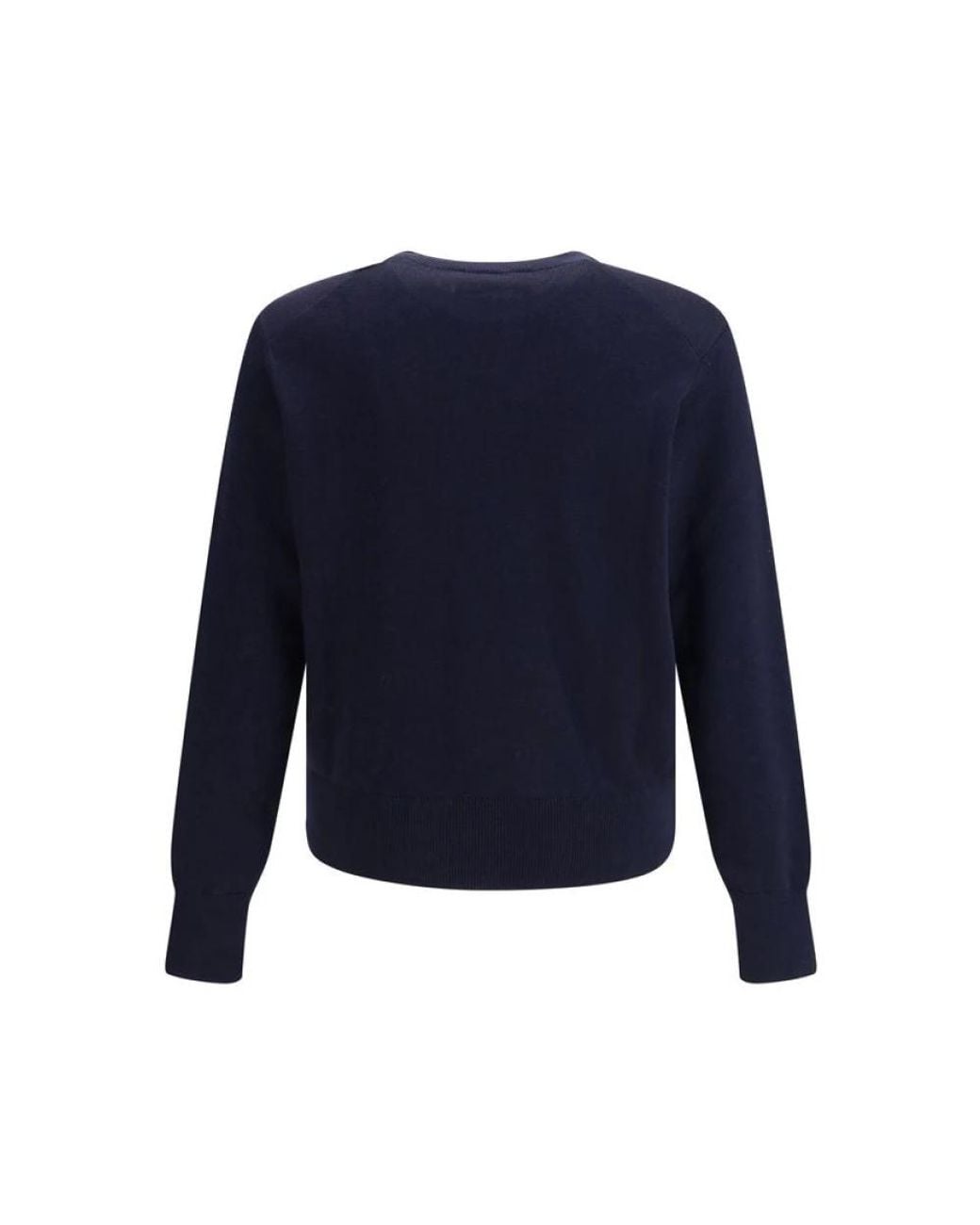 AMI Blue Round-Neck Knitwear for men