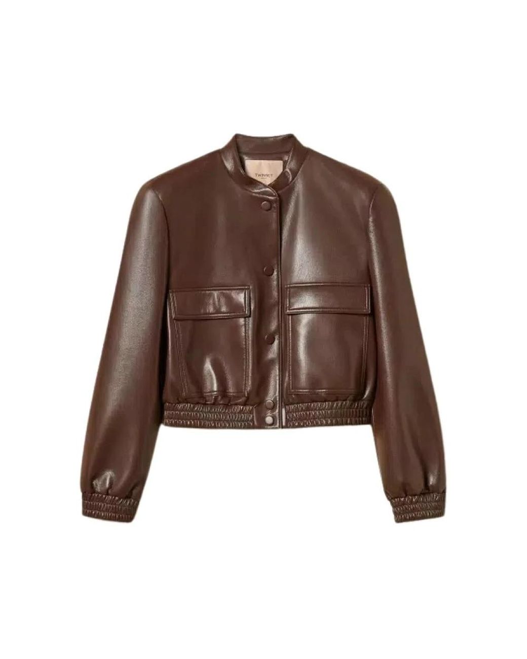 Twinset Brown Leather Jackets