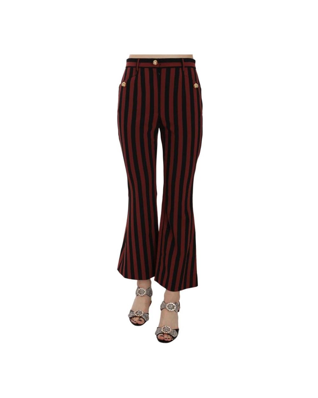 Dolce & Gabbana Brown Wide Trousers