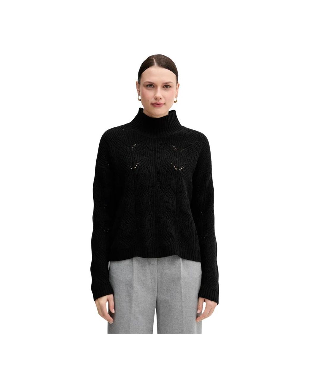 Turtlenecks Benetton de color Black