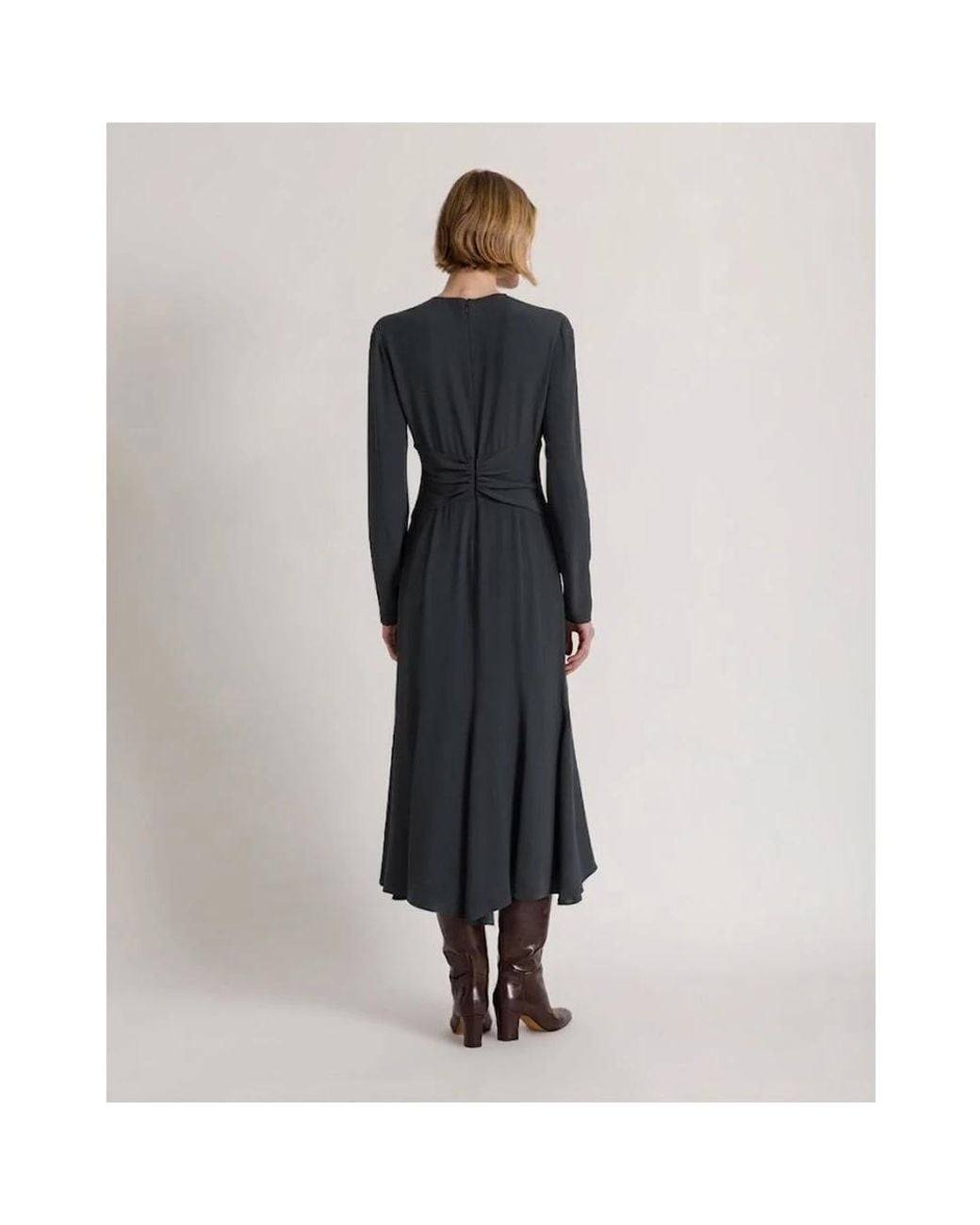 Alberta Ferretti Black Midi Dresses