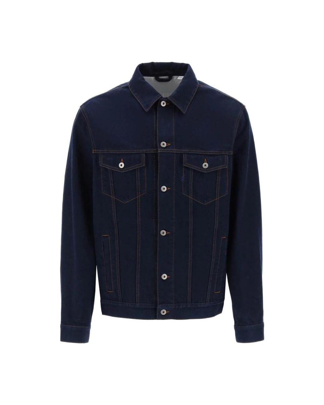 Burberry Blue Denim Jackets for men