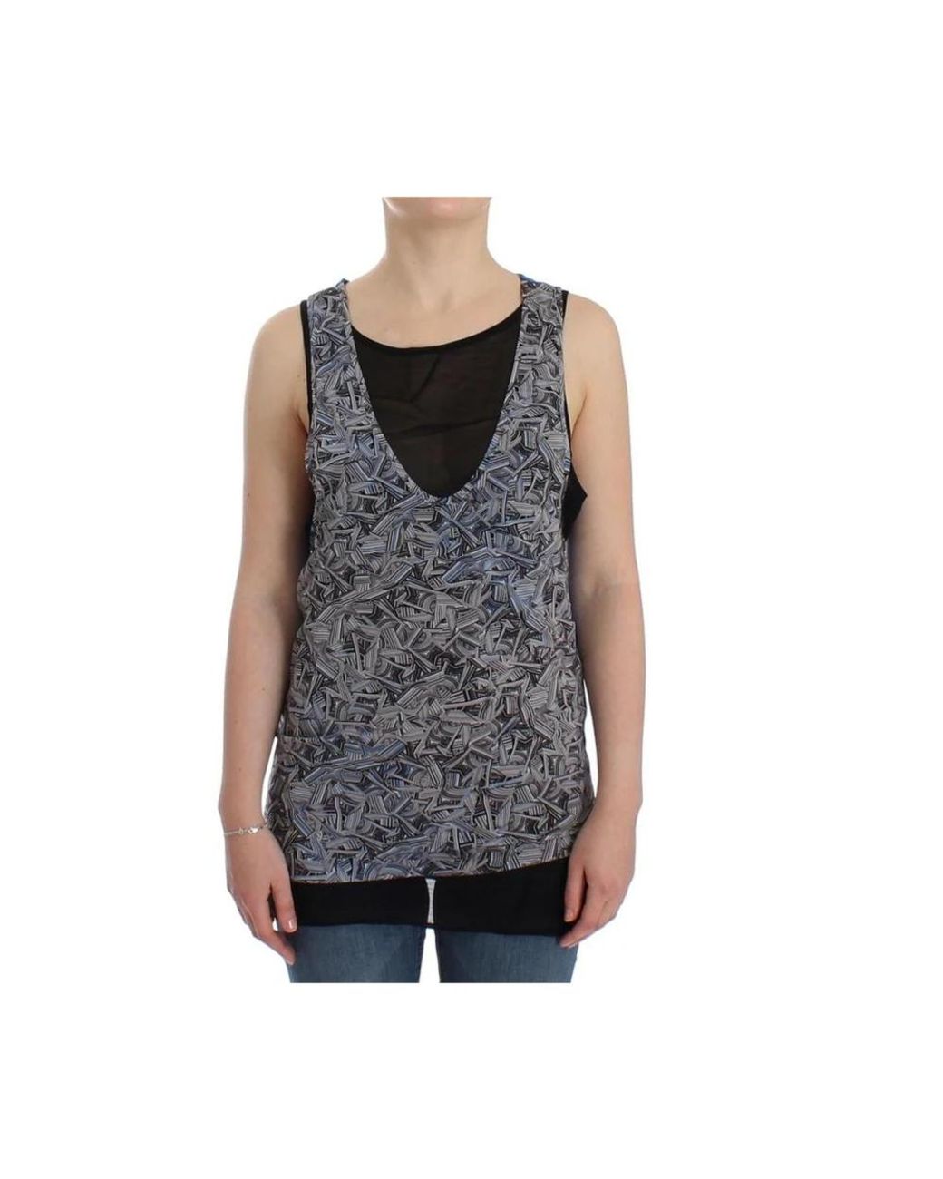 CoSTUME NATIONAL Black Sleeveless Tops