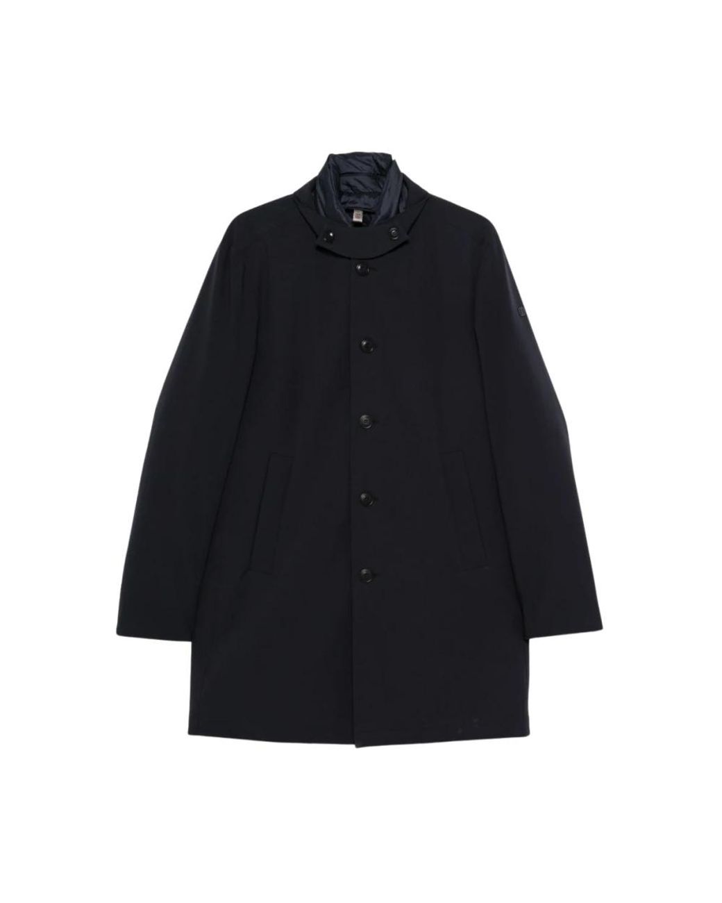 DUNO Blue Single-Breasted Coats for men