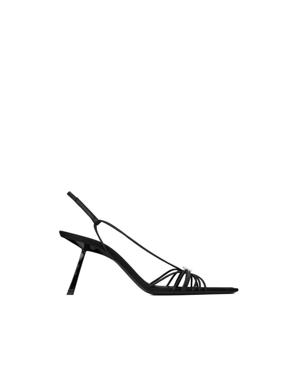 Saint Laurent Black High Heel Sandals