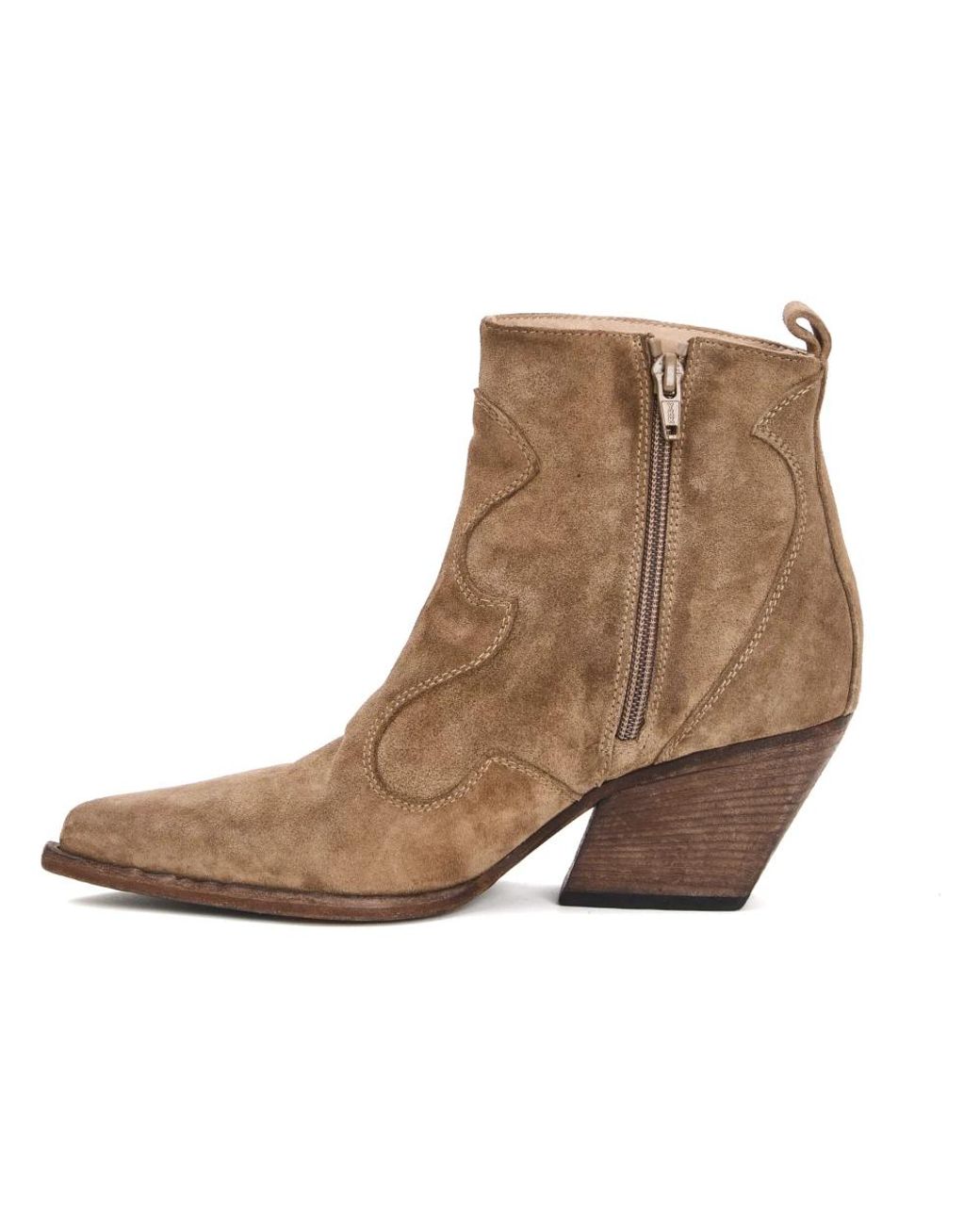 Elena Iachi Brown Cowboy & Biker Boots