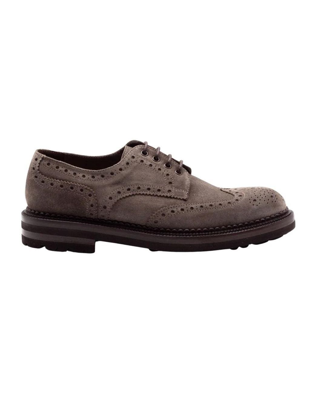 Green George Brown Laced Shoes for men