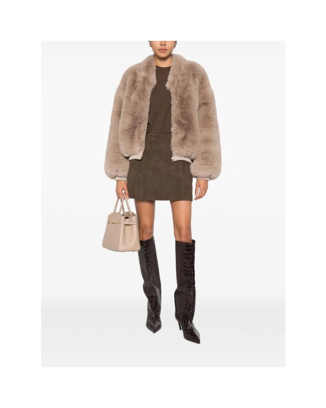 DUNST Brown Short Skirts