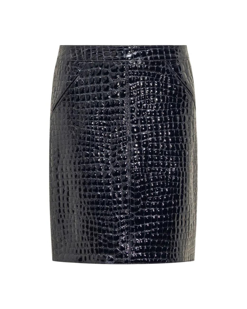 Tom Ford Blue Leather Skirts