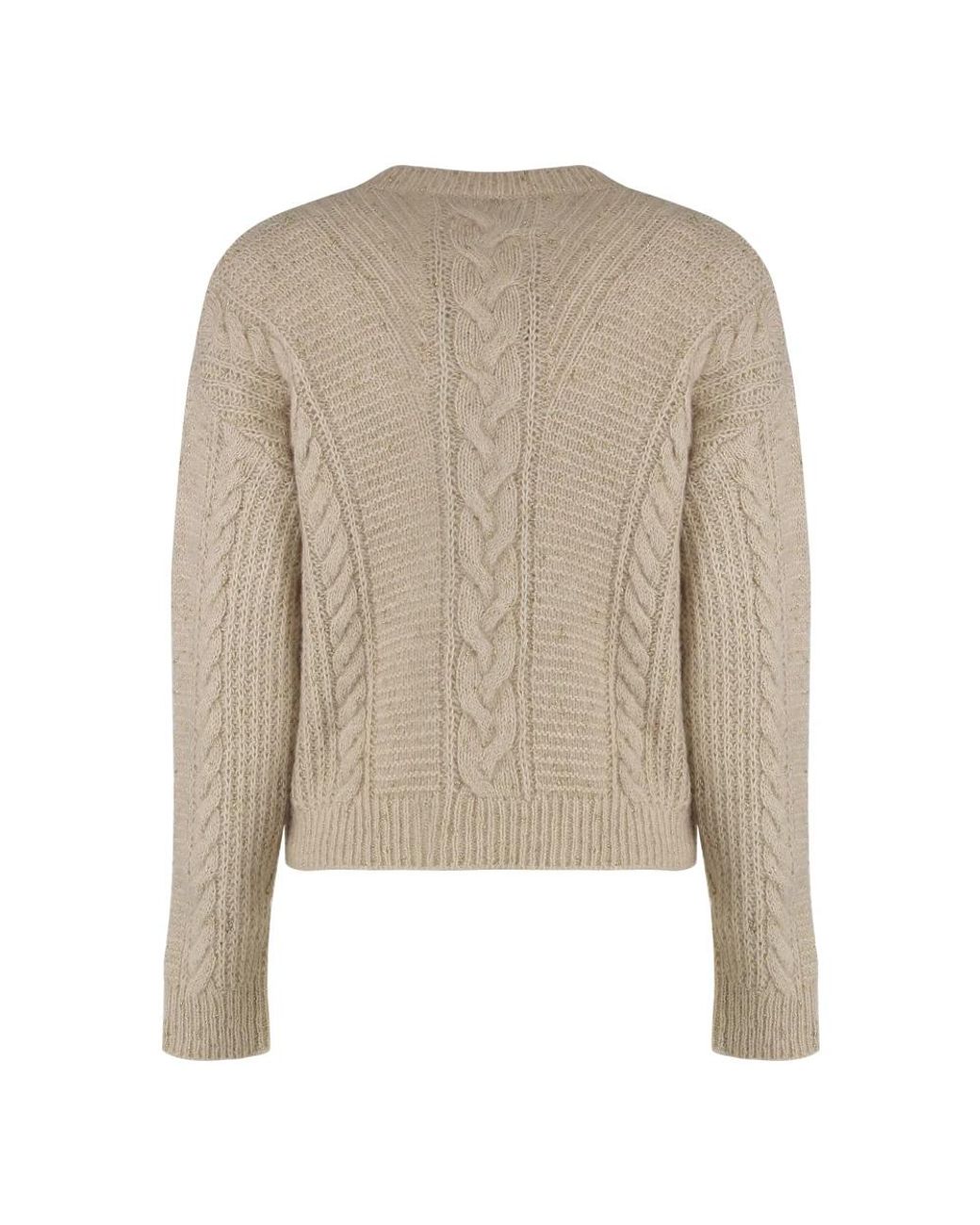 Max Mara Natural Round-Neck Knitwear