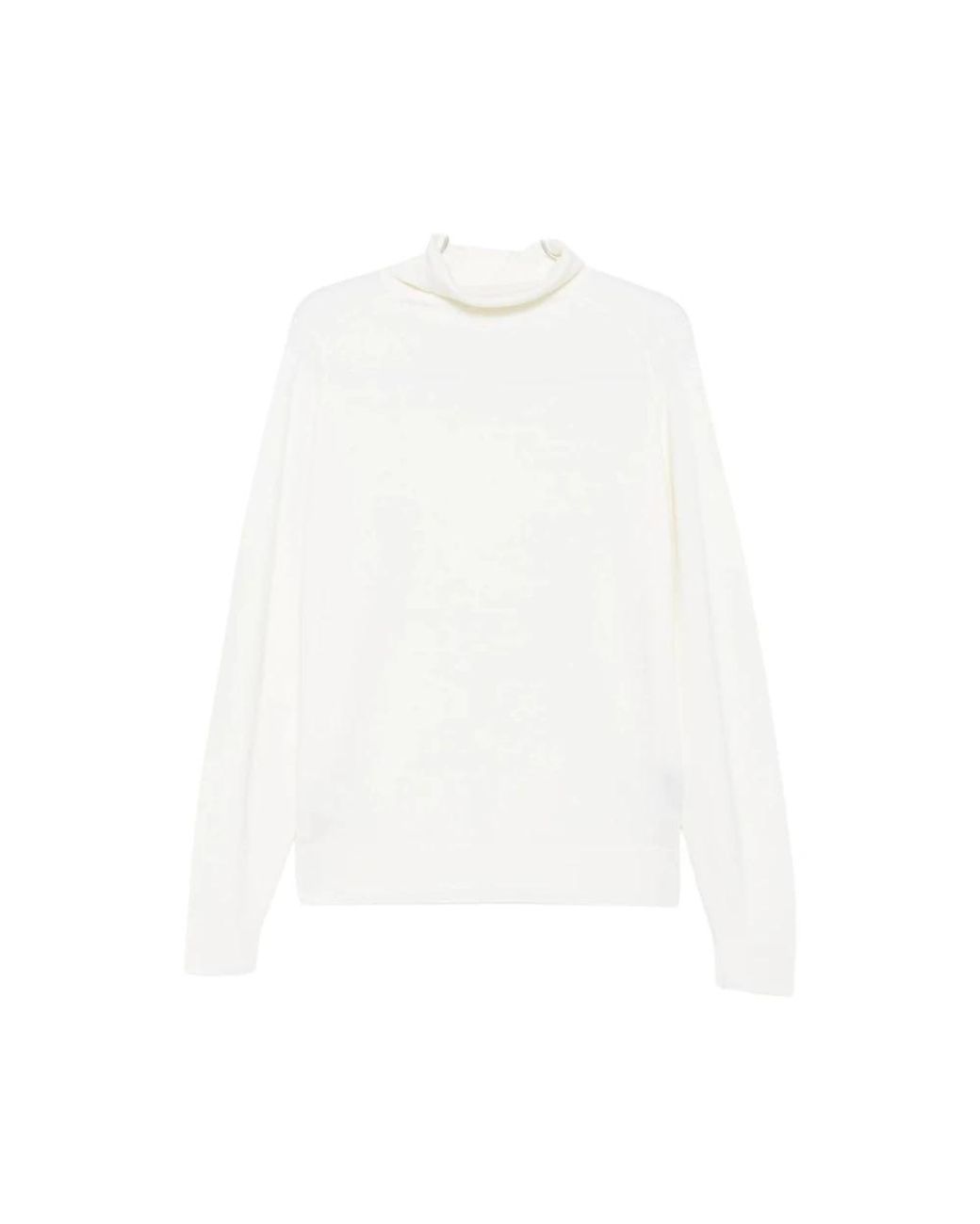 John Smedley Connell Turtleneck in het White voor heren