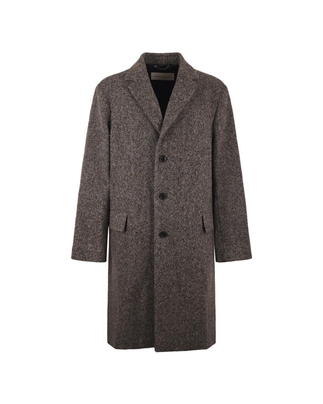 Dries Van Noten Brown Single-Breasted Coats for men