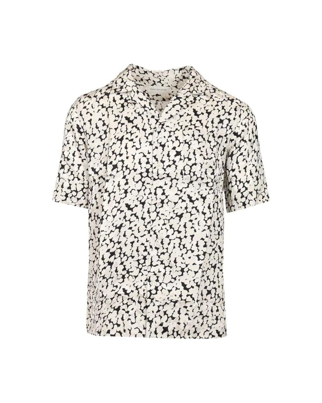 Dries Van Noten White Short Sleeve Shirts for men