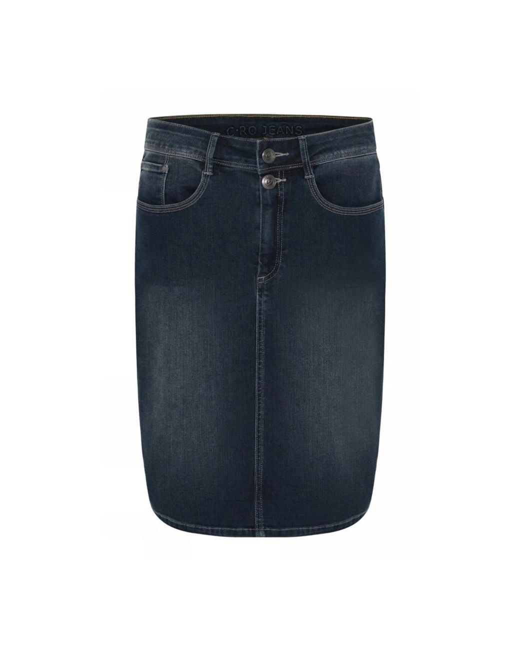 Denim Skirts Cro en coloris Blue