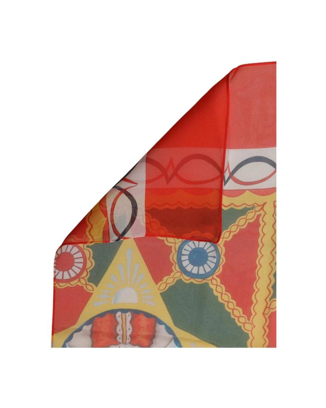 Dolce & Gabbana Red Silk Scarves