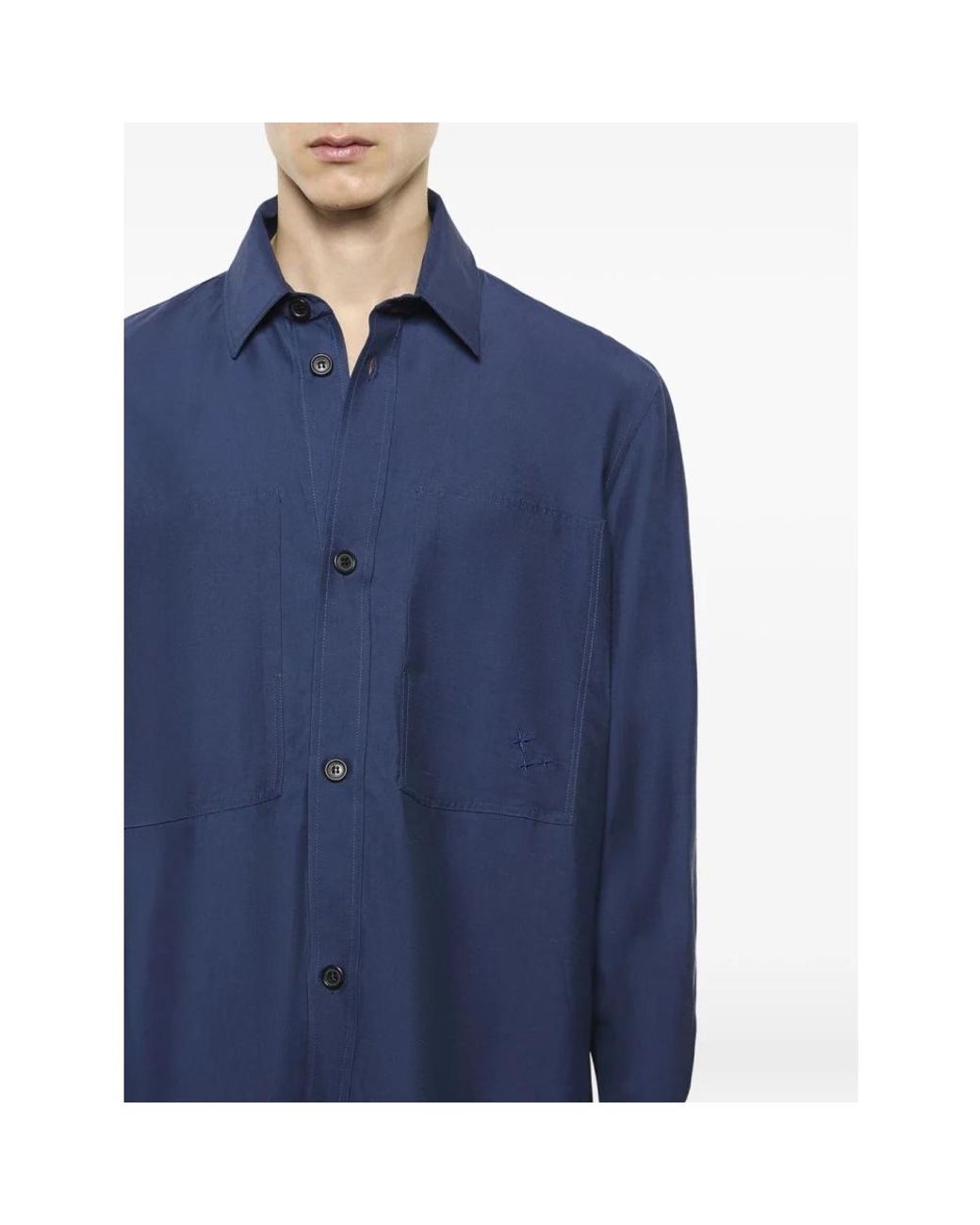 Laneus Blue Casual Shirts for men