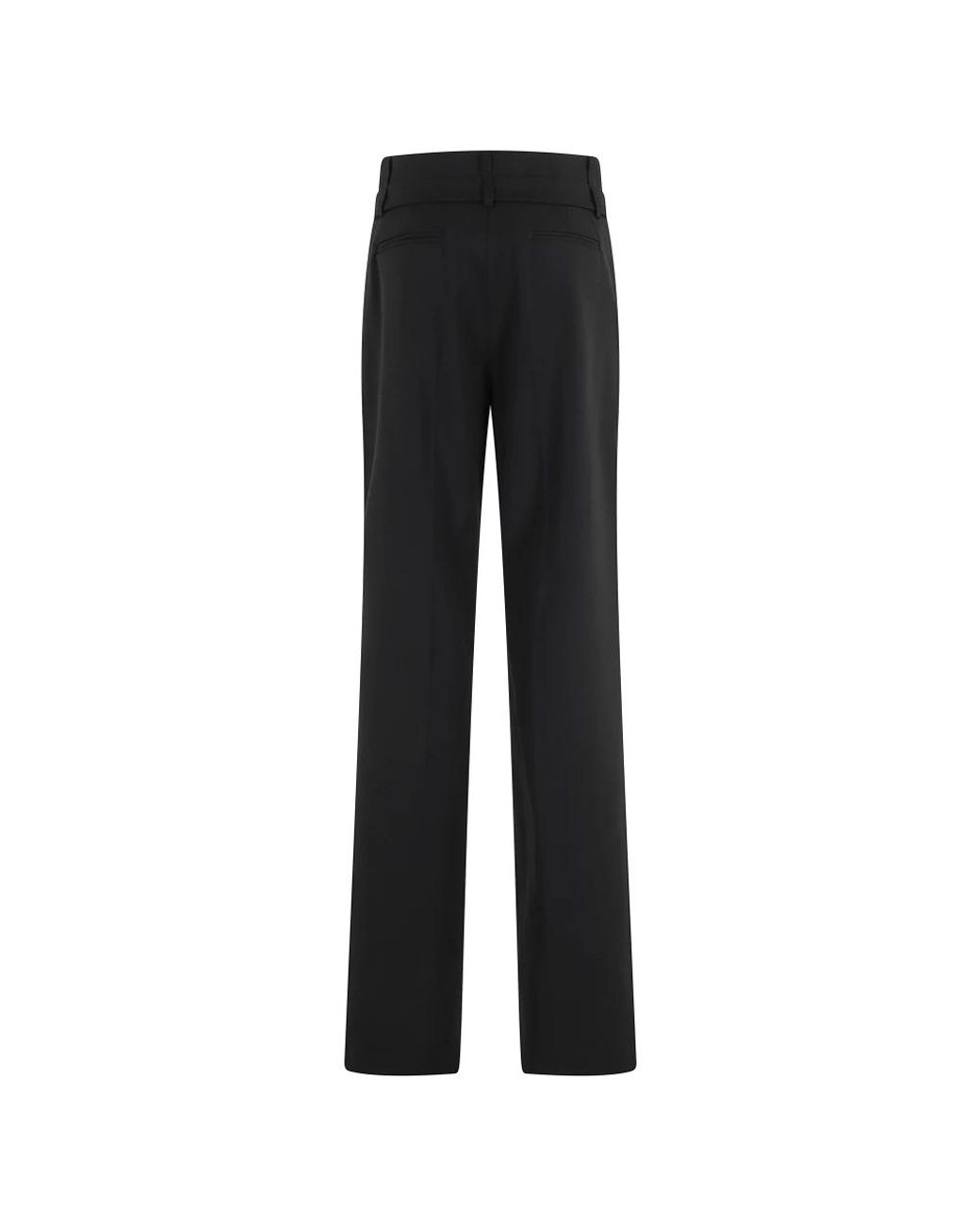 FEDERICA TOSI Black Straight Trousers