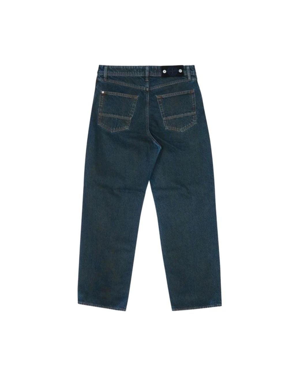 Stone Island Blue Straight Fit Jeans for men