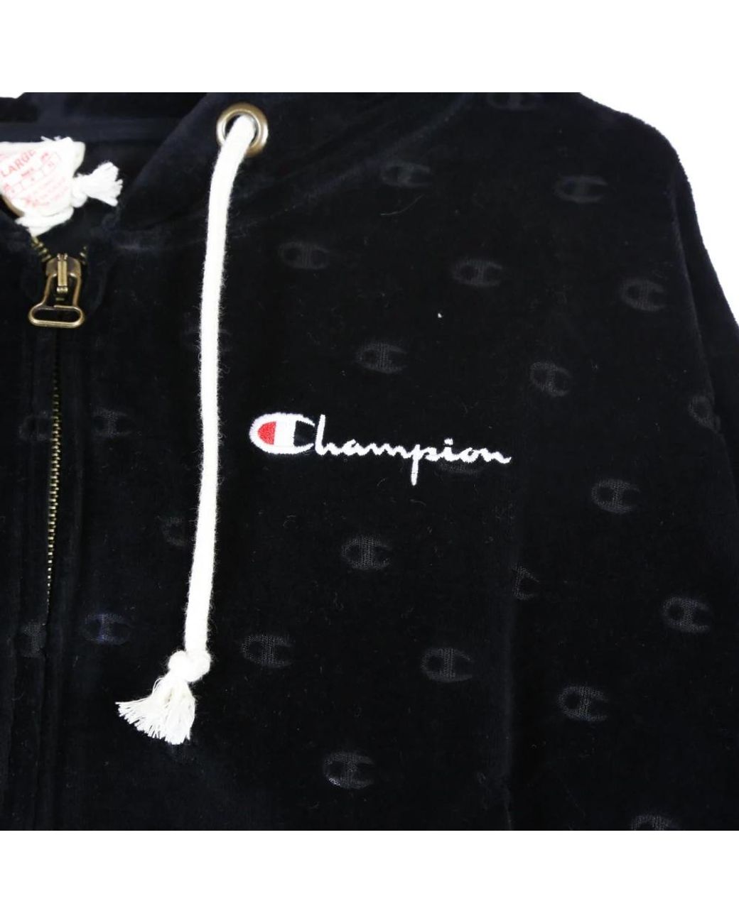 Champion Black Hooded Sweatshirt