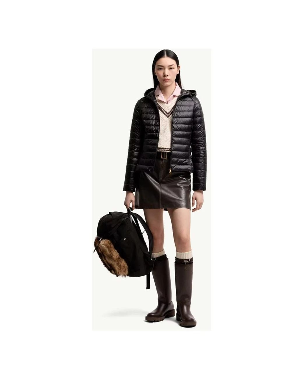 Down Jackets Moncler en coloris Black