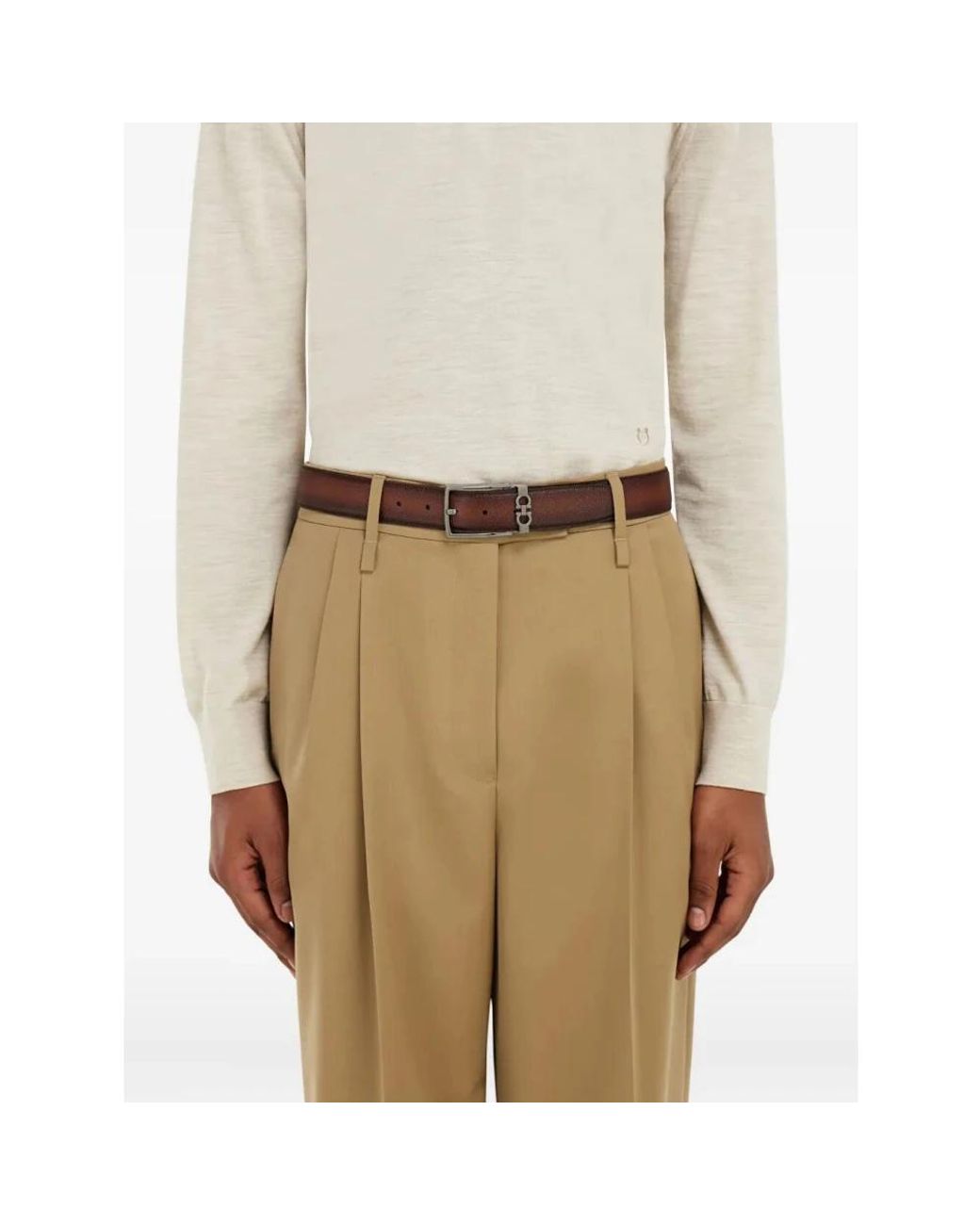 Ferragamo Brown Belts for men