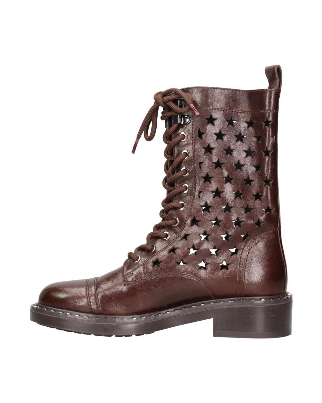 Marc Ellis Brown Lace-Up Boots