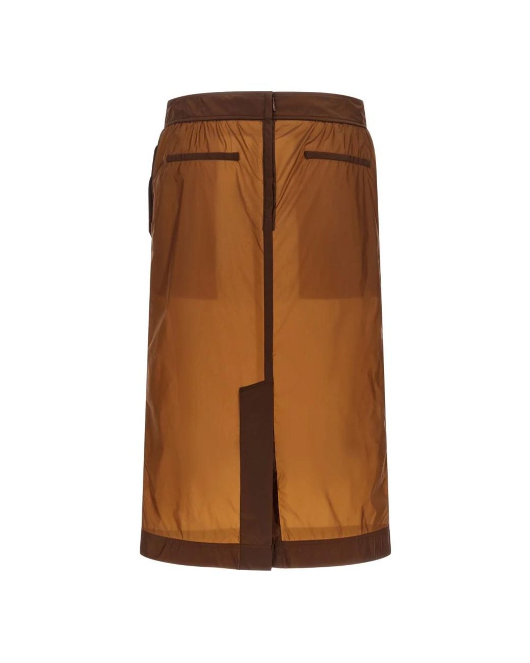 Saint Laurent Brown Midi Skirts