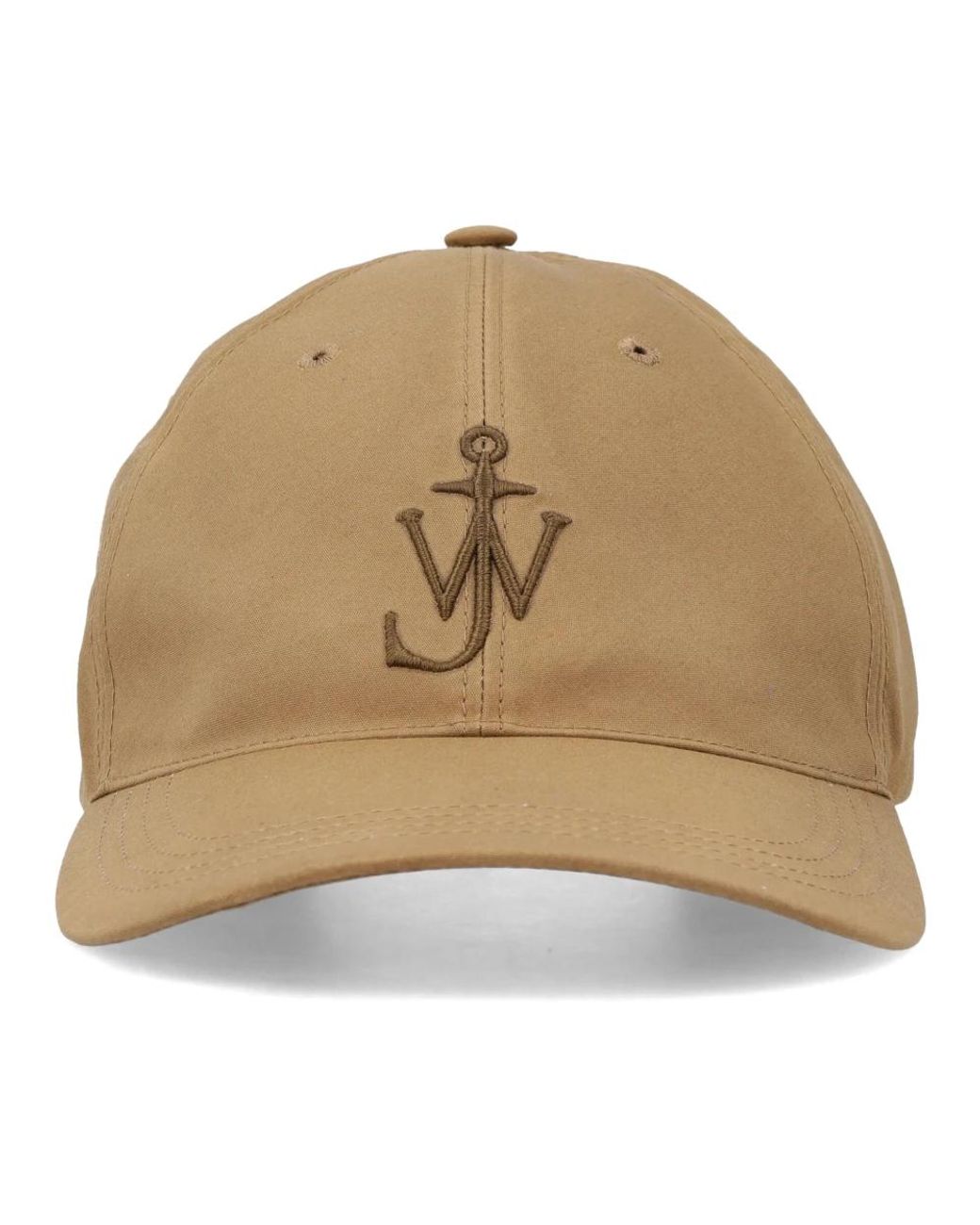 J.W. Anderson Accessoires ,Katoen Waxed Cotton Baseball Cap in het Natural