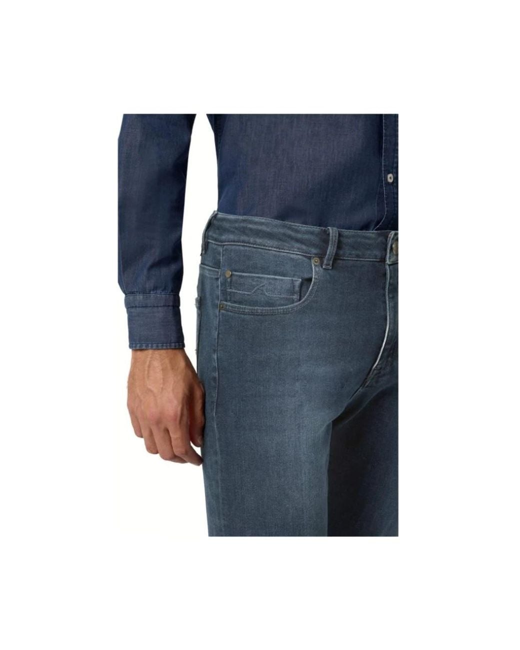 Paul & Shark Blue Straight Fit Jeans for men