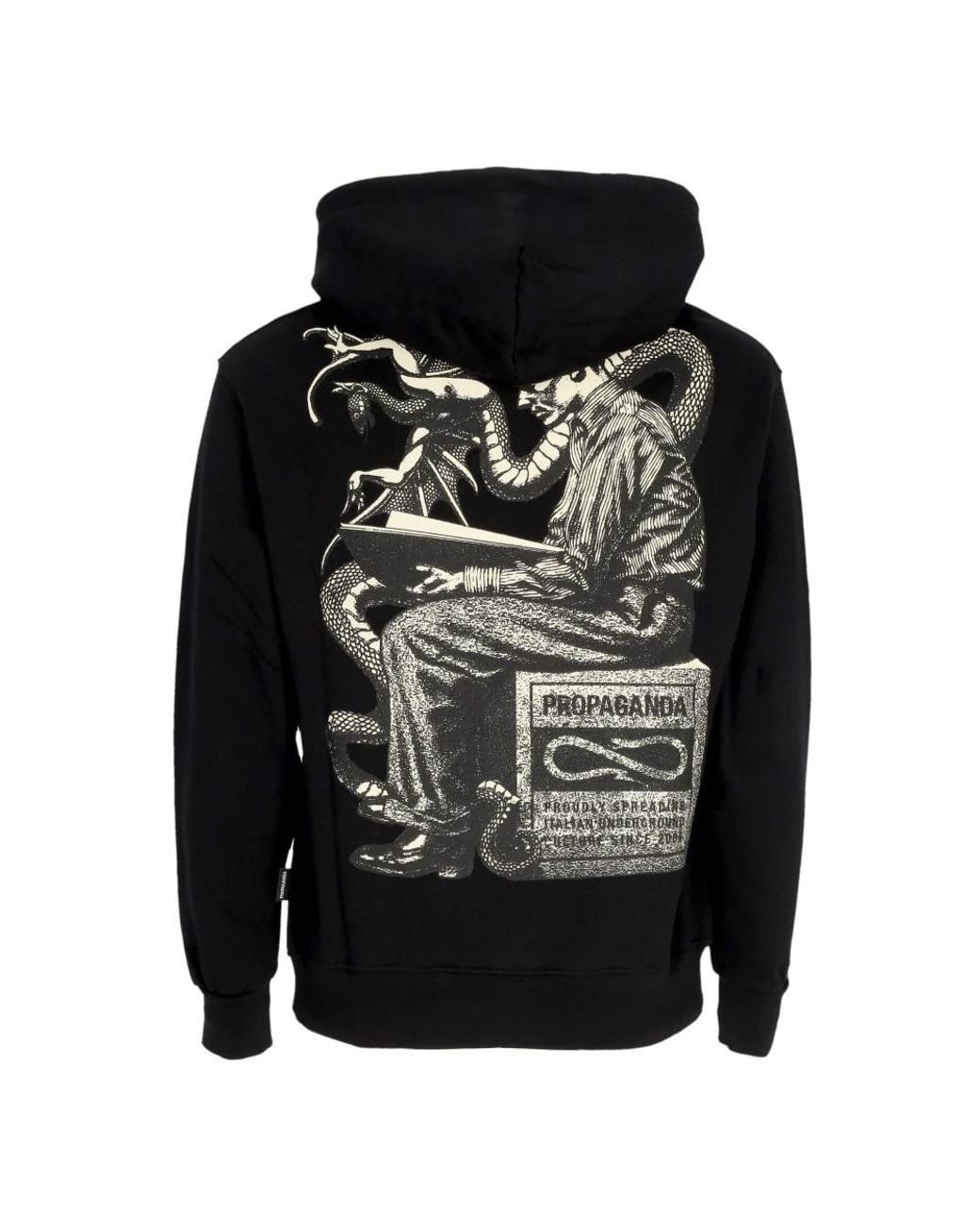 Propaganda Black Hoodies for men